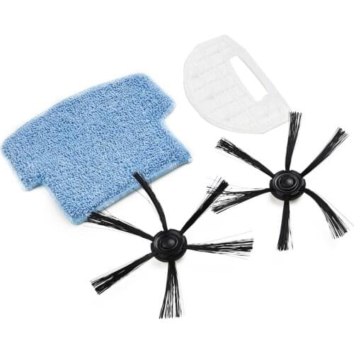 One Set Side Brushes Filter Mop Cloth Replacements For Isweep S320 Vacuum Cleaner Brush Sweeper Parts