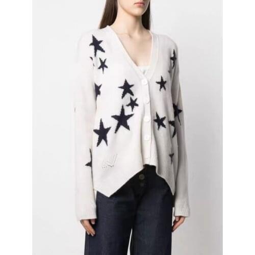 Women Sweater 2021 Autumn and Winter New Ladies V-neck Womens Knitted Sweater