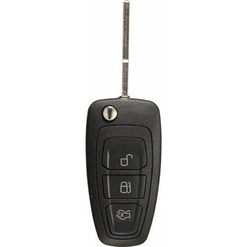 3 Buttons Uncut Remote Key with 4D63 Chip for Ford Focus C-MAX Mondeo Fiesta Black