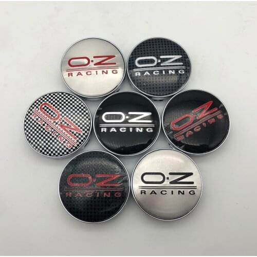 4pcs 60mm Car Wheel Center Hub Caps Badge Emblem Logo Sticker For O.Z OZ RACING Rim Caps Cover