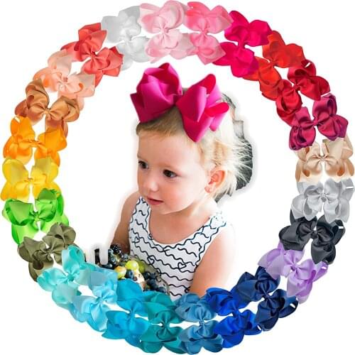 16pcs Big Hair Bows Clips for Girls-7 inches Huge Large Double-Deck Bow Boutique Hair Bows For Girls Kids Children Women