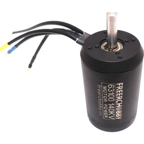63100 sensored 140kv 5000W 10N.m dc outrunner brushless motor for electric skateboard mountain board off road bike propulsion