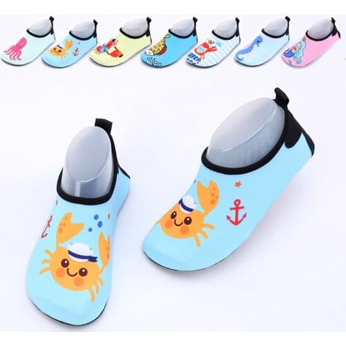 Kids Water Shoes Swimming Socks Printing Color Summer Aqua Beach Sneakers Seaside Sneaker Socks Slippers For Boys Girls