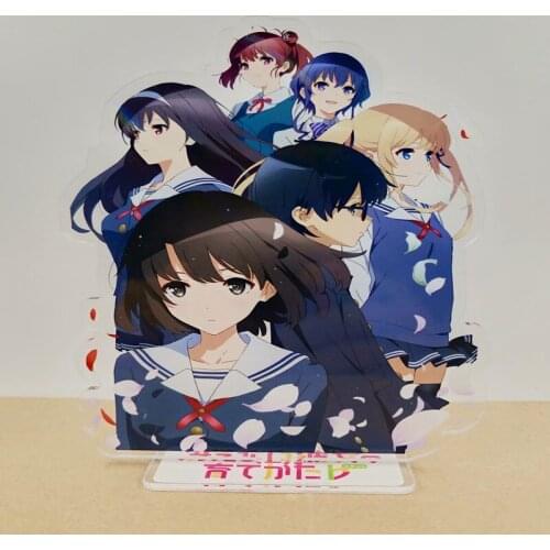 Anime Saenai Heroine no Sodate kata Acrylic Stand Figure Desktop Decoration Collection Model Toy Gifts