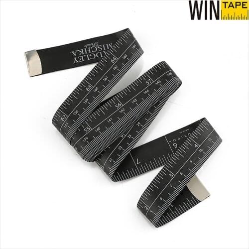 Black Portable Tape Measure Body Measuring Ruler Sewing Tailor Mini Soft Flat Ruler Centimeter Meter Measuring Tape 150cm/60inch