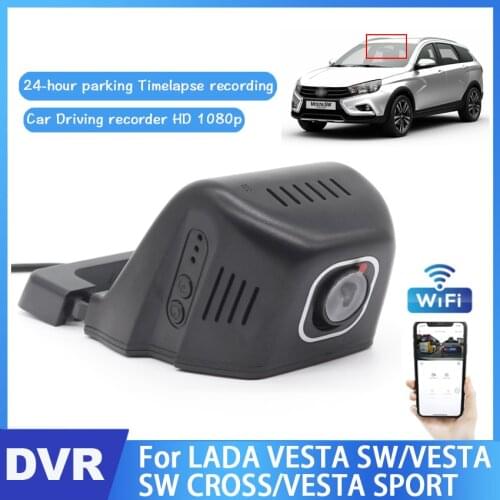 Wifi Car DVR Dash Digital Video Recorder For LADA VESTA SW/VESTA SW CROSS/VESTA SPORT APP Control CCD Night Vision Full HD 1080P