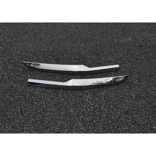 For Hyundai Tucson 2016 2017 ABS Exterior Front Fog Side Bumper Protection Cover Trim Modling Garnish 2 pcs / set