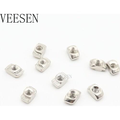10pcs M3 M4 M5 T Slot Hammer Head Nut Connector T-Nut for 2020 3030 Aluminum Profile Accessories