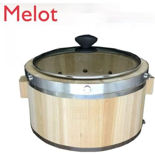 Nine Holes Fountain Hot Pot Boiling Wooden Barrel Fish Commercial Heating High Temperature Restaurant Pebble Hot Pot