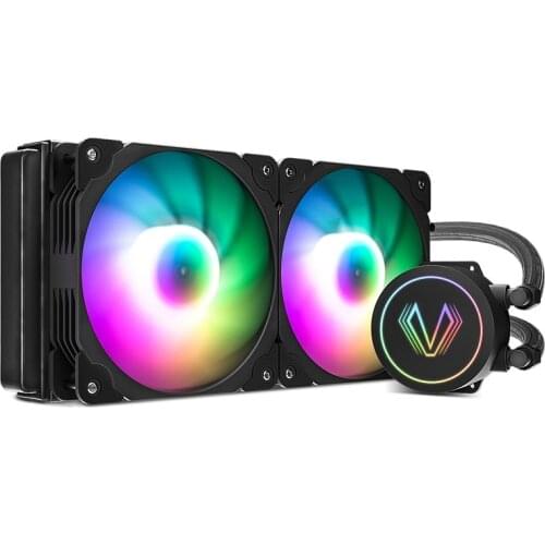 VETROO PC Computer Case 240mm Fan Liquid Water Cooling CPU Cooler RGB Heatsink Integrated Radiator LGA 2011/1151 AMD AM3+/AM4