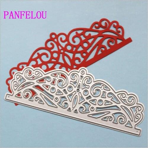 PANFELOU Metal craft The queens crown paper die cutting dies for Scrapbooking/DIY wedding Valentines day cards