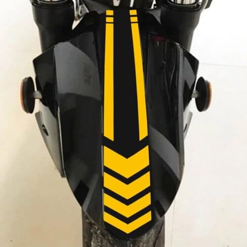 Motorcycle Stickers Stripe Fender Car Stickers Waterproof Scratch Car Stickers Fluorescent Warning Cycling Luminous Protector