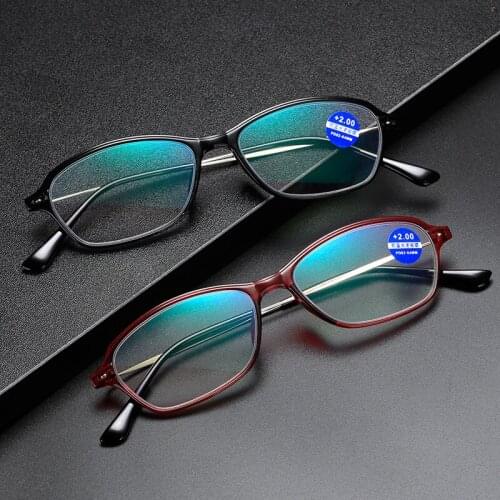 Elbru Anti-blue Light Reading Glasses TR90 Comfortable Frame Men and Women HD Presbyopic Glasses +1.0 1.5 2.0 2.5 3.0 3.5 4.0