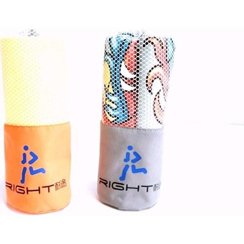 RIGHT microfiber beach towel quick dry high absorbent printed suede towel