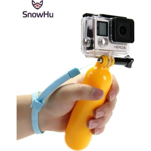 SnowHu for Gopro Accessories Bobber Floating Floaty Handheld Stick tripod accessories For Go Pro Hero 9 8 7 6 5 4 for Yi 4K GP81