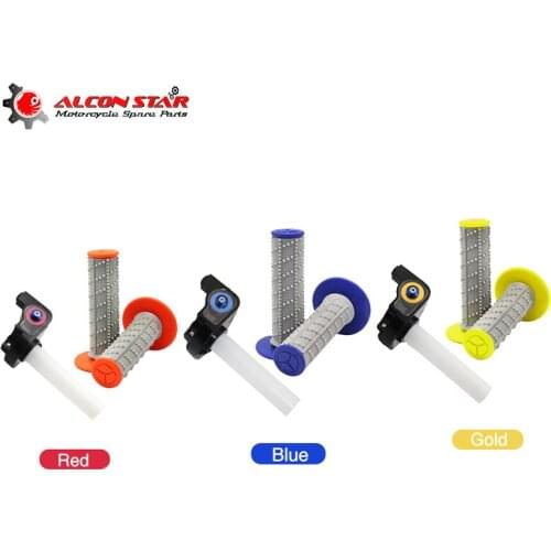 Alconstar-Motocross 7/8" Handlebar Thumb Throttle Handle Grip 22mm Grips left and right ATV Motorcycle Dirt Pit Bike
