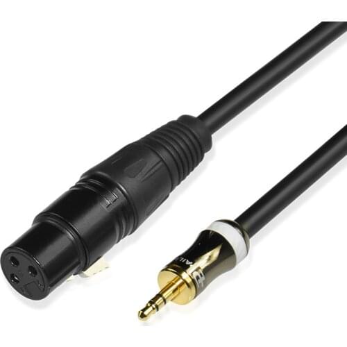 Stereo Mini Male 3.5mm to XLR Female 3 pin Audio Cable For iPhone Mixer Amplifier Mixing Console Microphone 1.5m 3m 5m 10m
