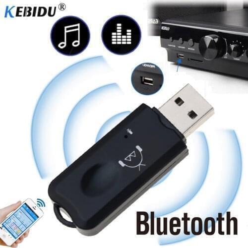 USB AUX Bluetooth V2.1 Receiver Adapter Dongle with Mic Audio Music Handfrees For Car Kit Home Speaker