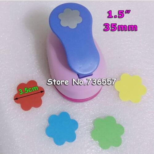 35mm Embossing device Flowers paper cutter crafts scrapbook kid child craft tool diy hole punches cortador de papel S2934-6