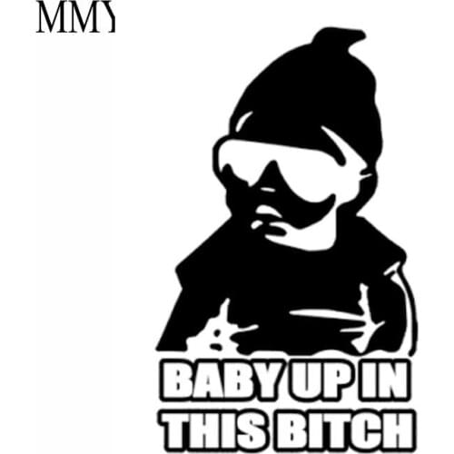 5"*8" Baby Up In This Bitch Window Vinyl Decal Car Sticker