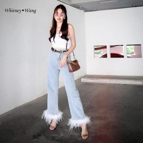 Женские прямые джинсы WHITNEY·WANG China At AliExpress