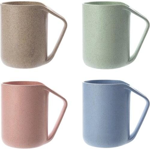 HOT-Break-resistant Creative Coffee/Tea Mug Cup Wheat Straw + food grage PP Plastic