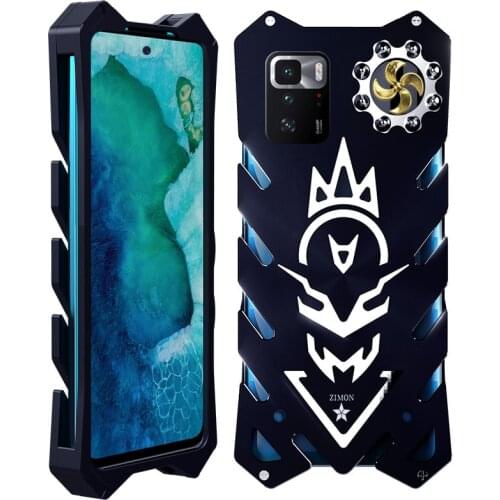 Zimon Armor II Aviation Metal Phone Bag Case For Xiaomi Redmi K40 K30S Ultra Note 10 9 Pro 5G Powerful Outdoor Anodized Aluminum