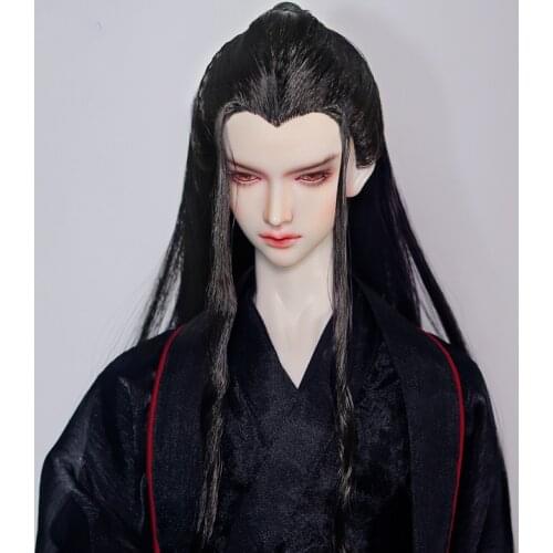1/3 BJD Wig Ancient Costume Hanfu Long Hair Vintage Samurai Styling Wigs For BJD/SD SD13 SSDF Strong Uncle Doll Accessories C115
