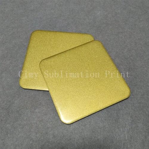 15pcs/lot Blank Sublimation 9*9cm Square Metal plates DIY Fridge Magnets Refrigerator Sticker Creative Sublimation Gift