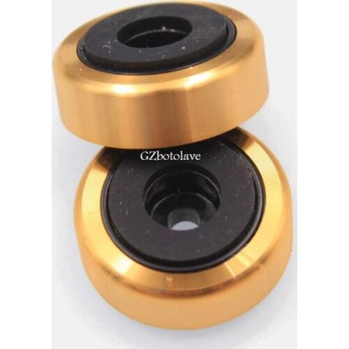 4PCS 30*11 Classic silver/gold aluminum Audio amplifier Speaker damping pads Computer machine feet Free ship