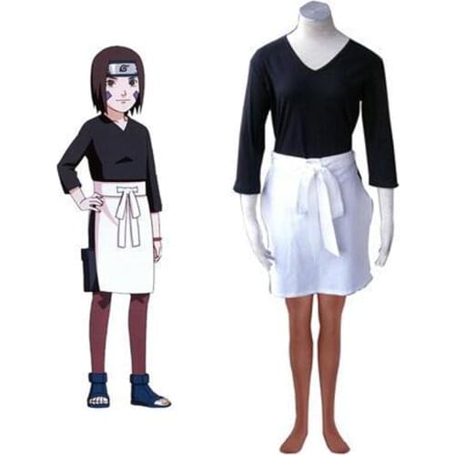 Anime Shippuden Nohara Rin Cosplay Costumes Top Skirt Full Sets Role Play Costume Women Girls Halloween Carnival Party