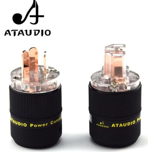 ATAUDIO Hifi Power Plug One Pair GB Power Connector + IEC female connector