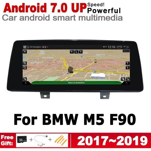 Android IPS car player For BMW M5 F90 2017~2019 EVO orginal Style Screen Stereo Autoradio gps navigation NAVI Map Bluetooth WiFi