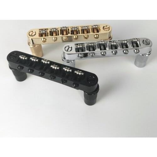 Guyker Guitar Tune-O-Matic Roller Saddle Bridge for Gibson EPI Les Paul LP SG Style 6 String Electric Guitar Part