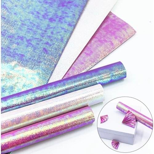 50x70cm Candy Colors Package Papers Single-sided Glitter Wrapping Paper For packing Florist Birthday Gifts Decoration Supplies