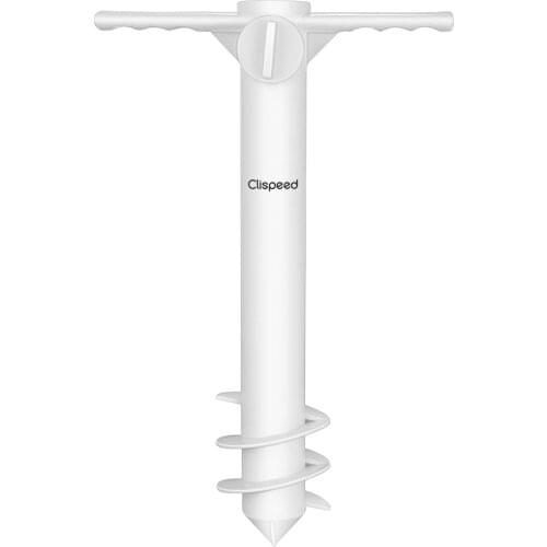 Clispeed Beach Umbrella Sand Anchor Three-spin Sand Auger Universal Sand Grabber Spike Auger Holder