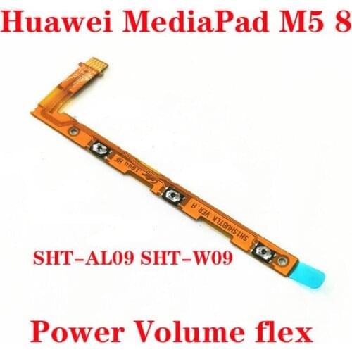 For HuaweiMediaPad M5 8 SHT-AL09 SHT-W09 button strip Power Volume Up/Down Flex Cable