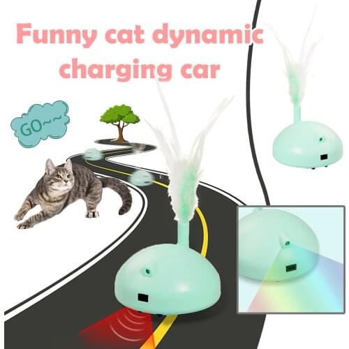 Cat Toys New Pet Toy Pet Supplies Self-avoidance Function Cat Toy Feather Cat Entertainment Toy Funny Cat Dynamic Assault Car