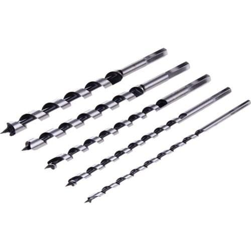 5PCS 230mm Extra Long Point High-carbon Steel Wood Drill Bit Set Woodworking Tool Set 6mm 8mm 10mm 12mm 14mm Dropshipping