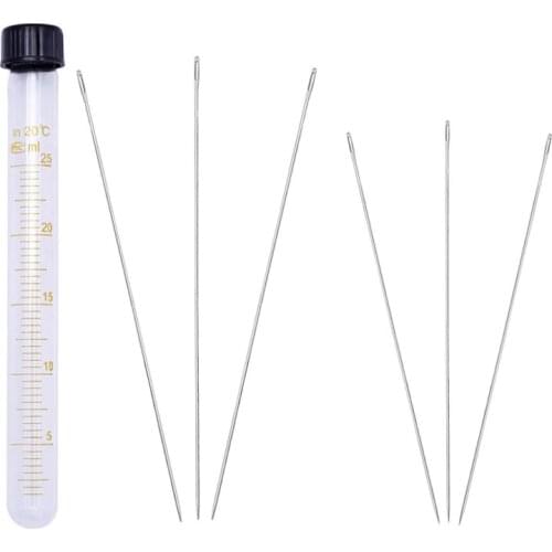 Nonvor 6Pcs 175mm 150mm Large Eye Sewing Needles Stainless Steel Hand Sewing Needle Knitting Hand Household Tools