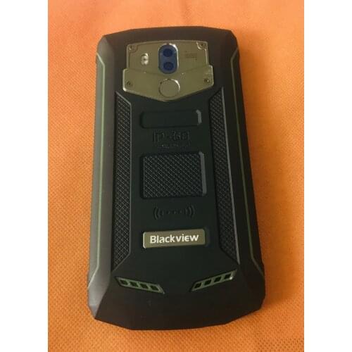 Used Original Back Frame shell case + mic microphone+ camera glass for Blackview BV5800 Pro MTK6739 Quad Core Free shipping