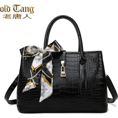 OLD TANG Casual Simple Shoulder Bags for Women 2020 New Luxury Pu Leather Handbags Designer Brand Large Capacity Crossbody Bag