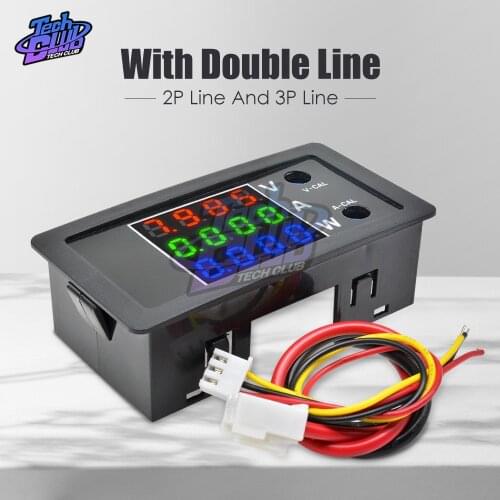 Precision 100V 10A 1000W LED Digital Voltmeter Ammeter Wattmeter LED Amp Dual Digital Voltage Current Meter Gauge Power Meter