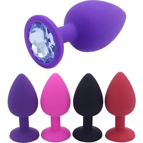 3 Different Size Silicone Butt Plug Anal Plug for beginner Unisex Sex Stopper Adult Toys for Men/Women Anal Trainer for Couples