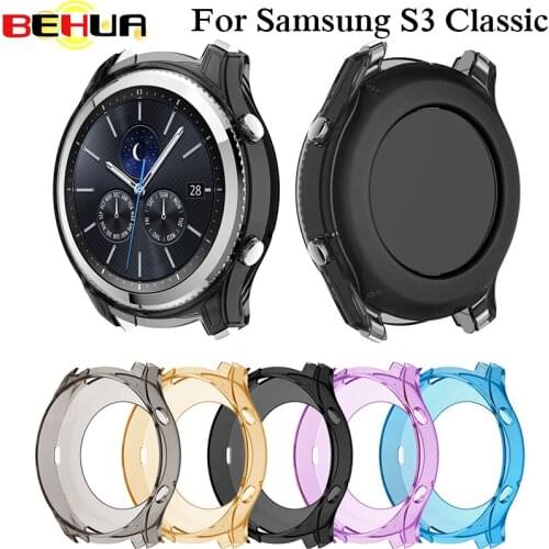 Silicone Colorful Protective Cover For Galaxy Gear S3 Classic Smart Watch Soft Protective Case For Samsung Gear S3 Classic Watch