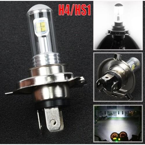 H4 / HS1 12V 40W 8-LED COB 6500K White Motorcycle Hi/Lo Beam Headlight Lamp Bulbs 12V40W Led Light Bulb for Motorcycle