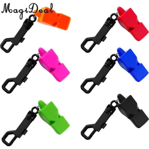 MagiDeal Outdoor Emergency Safety Marine Police Underwater Survival Whistle with Belt Clip