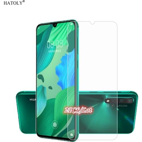 2Pcs Glass Huawei Nova 5 Pro Tempered Glass For Huawei Nova 5 Pro Screen Protector Full Glue Protective Phone Film Nova 5 Pro