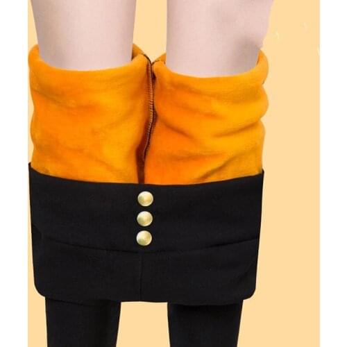 Women plus velvet pants new winter fashion leggings women wear high waist was thin womens casual pants warm winter pants