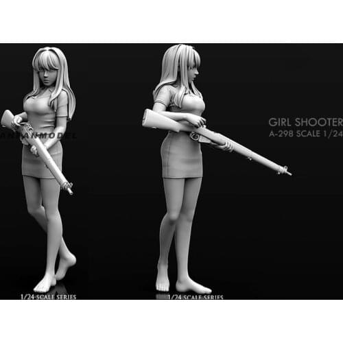 1/24 Resin model kits figure beautiful girl self-assembled A-298